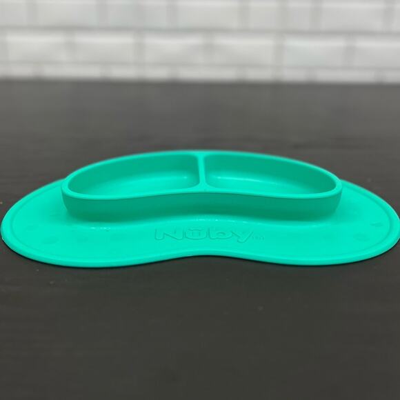 Nuby TealSure Grip Miracle Mat 2-Section Plate - Picture 1 of 5